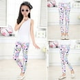 thumbnail image 3 of Lovebay Children Girls Floral Leggings Kids Skinny Pants Trousers Teenage Child 2-14 Years, 3 of 5