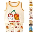 thumbnail image 5 of Futezty Toddler Boys Clothes Clearance Sale Summer Outfit Sets, Toddler Baby Boys Summer Outfits Short Sleeve Cartoon Print T-Shirt Tops Shorts Sets 2Pcs Cute Baby Boys Clothes For 1t 2t 3t 4t 5t 6t, 5 of 7