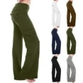 thumbnail image 7 of Qeaghou Womens Cargo Pants Plus Size High Waisted Stretch Wide Leg Cargo Leggings Solid Butt Liftting Flare Pants With Pockets Deals Of The Week, 7 of 7