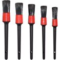 thumbnail image 1 of 5 Sizes Hair Mixed Fiber Plastic Handle Automotive Detail Brushes For Cleaning Wheels, Engine, 1 of 5