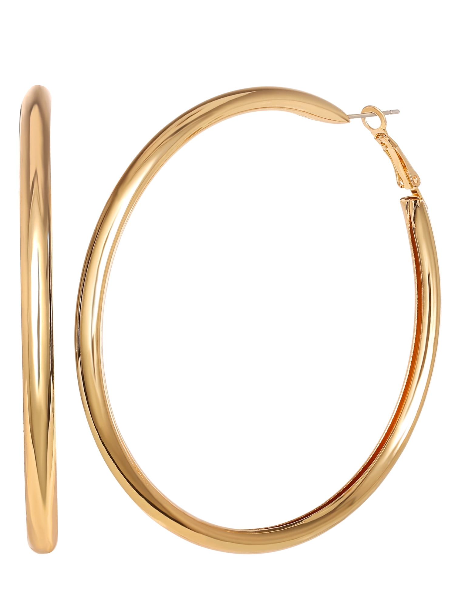 Jessica Simpson Women's Polished Hoop Earrings