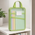 thumbnail image 4 of Mesh Zipper Document Bag with Handle, Transparent Homework Tote for Students, Clear Mesh File Organizer for School, Tutoring, and Office Supplies, 4 of 8