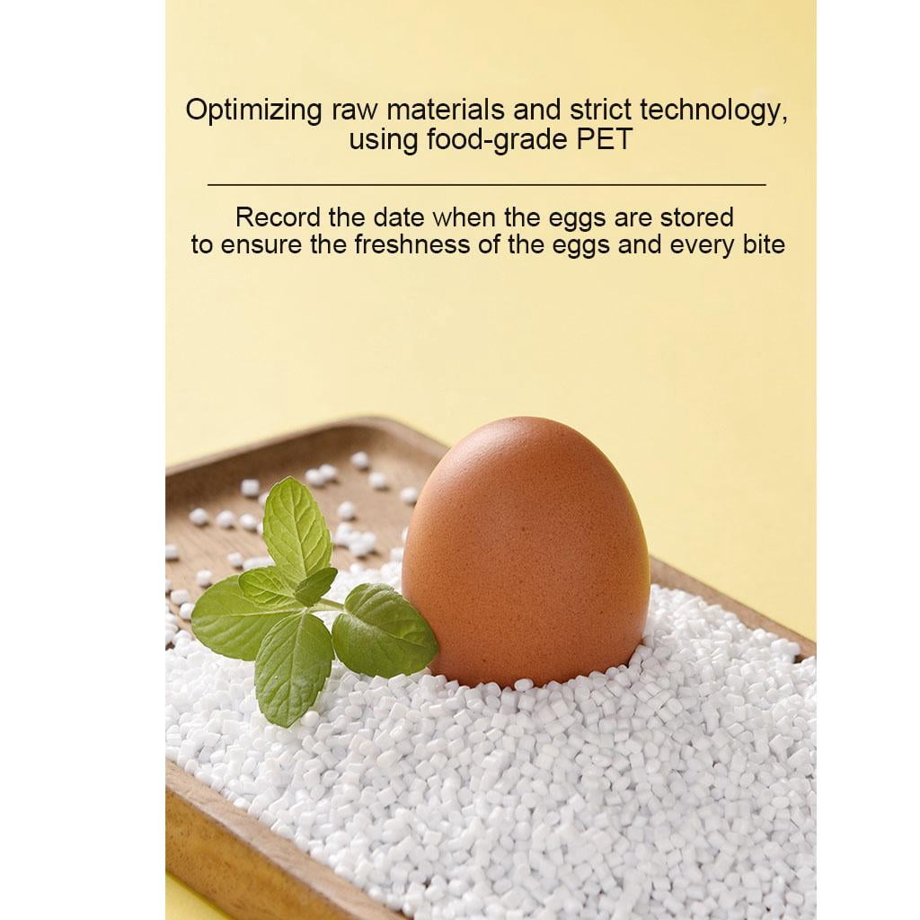 HannLk Transparent Refrigerator Egg Storage Holder Box 18-Grid/24Grid Kitchen Freshness