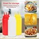 thumbnail image 3 of 3pcs 3 Hole Condiment Squeeze Bottle, Plastic Squeeze Bottles For Ketchup Hot Sauces Olive Oil, 3 of 5