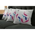 thumbnail image 5 of Ambesonne Japanese Throw Pillow Cover 4 Pack, Fish Yin Yang, 24", Pink Blue, 5 of 5