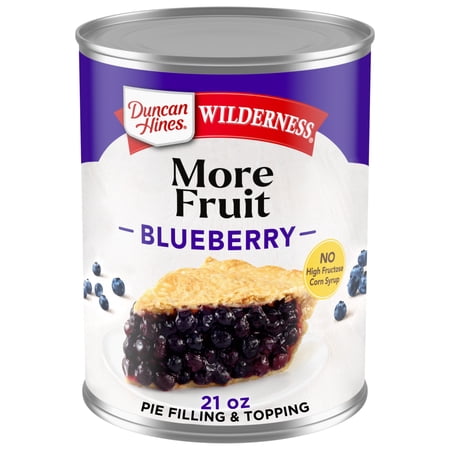 Duncan Hines Wilderness More Fruit, Blueberry Pie Filling and Topping, Ready to Use, 21 oz.