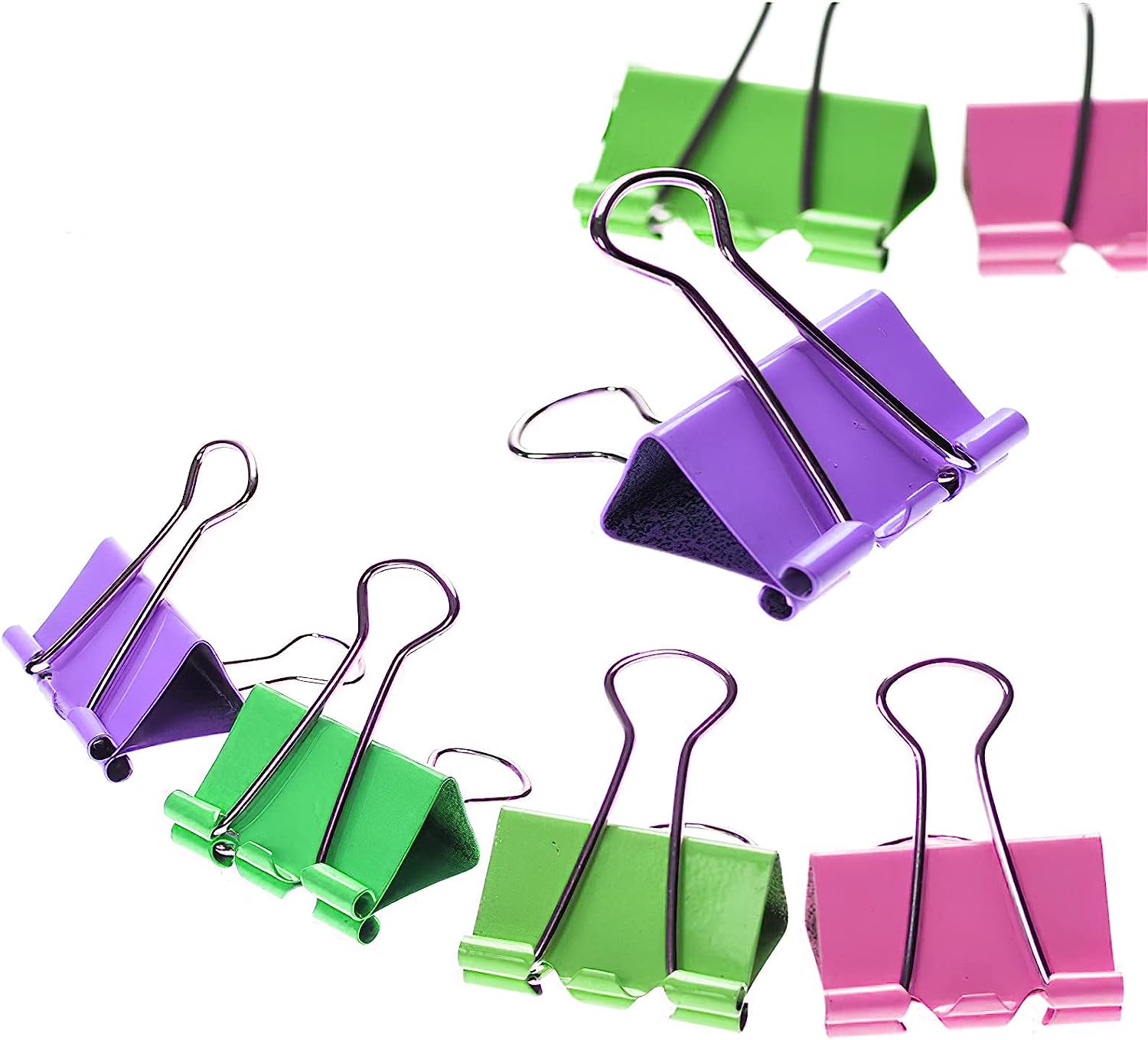 200 Pack Large Binder Clips Big Metal Paper Clamps for Office and