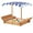 Brown - A, variant on Aukfa Wooden Sandbox w/Adjustable Canopy & Cover for Kids,Brown