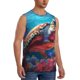 thumbnail image 2 of Balery Colorful Ocean Sea Turtle Camisetas sin mangas para hombre, absorbe la humedad y protege contra el mal olor.-X-Large, 2 of 7