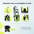 thumbnail image 5 of LIFERECORD Electric Pressure Washer, 2100 Max PSI 2.0 Max GPM with Foam Cannon, 5 Quick Connect Nozzles, for Cars/Fences/Driveways/Home/Patios, Green, 5 of 7