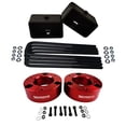 thumbnail image 2 of American Automotive Full Lift Kit Compatible Compatible 2007+ Silverado & Sierra 1500 3" Front Lift Strut Spacers + 3" Rear Lift Blocks + Square Bend U-Bolts 2WD 4WD (Blue), 2 of 4
