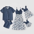 thumbnail image 3 of Vestido a juego familiar, vestidos de madre e hija con flores sin mangas, 3 of 4
