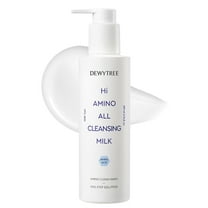 DEWYTREE Hi Amino All Cleansing Milk - Hydrating Facial Cleanser for Sensitive Skin | Amino Acid Face Lotion Oil Cleanser Korean Exfoliating Face Wash | Face Cleanser for Women & Men (6.76fl oz)