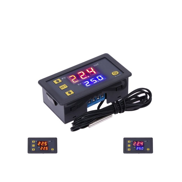 Speravity Controlador de temperatura digital, módulo preciso ajustable, regulador de termostato, Control de calefacción y refrigeración, reparación de Medidores de medidas dimensionales 110 a 220V Speravity TO010475-03