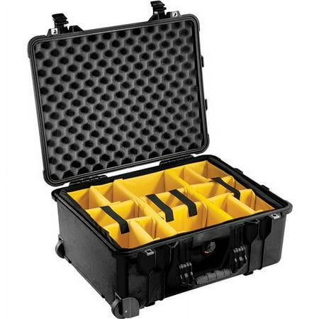 UPC: 0019428152611 | Pelican – 015600-0040-110 – 1564 Hard Case Black Dividers Wheels 20.37×15.43×9