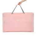thumbnail image 5 of INFANS 3 in 1 Baby Bassinets, Bedside Sleeper for Newborn, Folding Crib with Mattress, Travel Bag, Wheels, 4-Sided Mesh, Easy to Assemble Cradle Co Sleeper Stationary Rock, Pink, 5 of 6