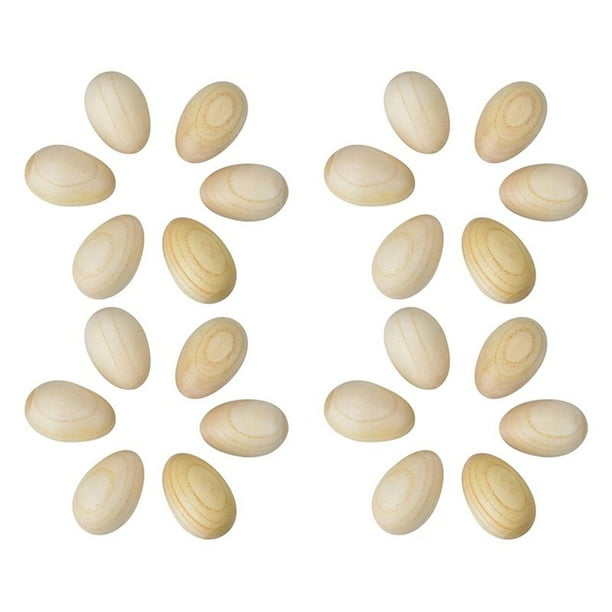 Juego de 24 Piezas de Madera de Percusion Musical Huevo Maracas Huevo Shakens Instrumento Musical de Juguete para Ninos