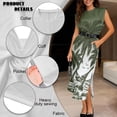thumbnail image 6 of KUIFORTI Matching Couple Outfits Quick-dry Tropical Palm Tree Husband and Wife Clothing Womens Summer Dresses with Pockets Round Neck for Summer Vacation Trip, 6 of 7