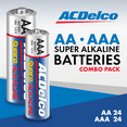thumbnail image 2 of ACDelco AA and AAA Batteries, 48-Count 1.5-volt Combo Pack Alkaline Battery, 24 Count Each, 2 of 6