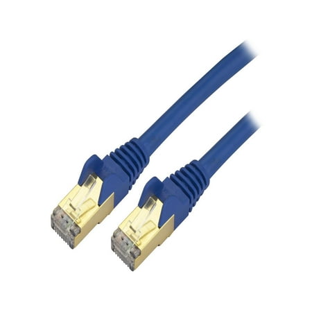 UPC: 0065030871532 | StarTech C6ASPAT4BL StarTech.com Cat6a Shielded Patch Cable – 4 ft – Blue – Snagless RJ45 Cable – Ethernet Cord – Cat 6a Cable – 4ft