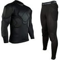 thumbnail image 1 of Men's Padded Football Protective Gear Set Training Suit for Soccer Basketball Paintball Rib Protector, 1 of 3