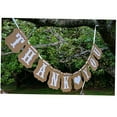 thumbnail image 3 of Toddmomy Paper Bunting Banner Vintage Style Wedding Ceremony Engagement Party Decorations 16In, 3 of 3