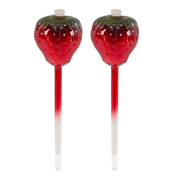 Bulbos de autorriego para plantas de interior, globos de riego para plantas de setas, inserto de maceta, bulbos de riego de fresa para jardineros domésticos ocupados, plantas en maceta