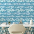 thumbnail image 3 of Ambesonne Nautical Peel & Stick Wallpaper for Home, Sea Waves Ocean Splashes, 13"x100", Sea Blue Pale Teal, 3 of 6
