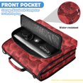 thumbnail image 6 of Zipper Binder with Shoulder Strap 2 inch 3 Ring Waterproof File Folder Organizer Bag 500 Sheet Romantic Red Roses in Rows, 6 of 8