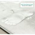 thumbnail image 5 of Soft Memory Foam Bath Mat Luxurious Absorbent Non Slip Bathroom Shower Rug 20" x 32" White, 5 of 5