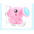 thumbnail image 4 of Baby bath water toy Bath Elephant Watering Can for Safe Material for Bathing Fun for Boys Includes Designs（pink）, 4 of 5
