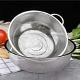 thumbnail image 6 of 2 Piece Stainless Steel Mesh Micro-Perforated Strainer Colander Set (3/5 Quart), 6 of 6