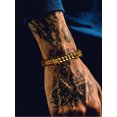 thumbnail image 6 of Bestyle 9mm Thorns Bracelet for Man Women Stainless Steel Barbed Wire Bracelet Hip-Hop Cuban Link Chain Jewelry Gift for Everyday Wear, 6 of 8