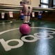 thumbnail image 2 of 10 Pelotas de Futbolito con Diseño de Balón Color Rosa, 2 of 7