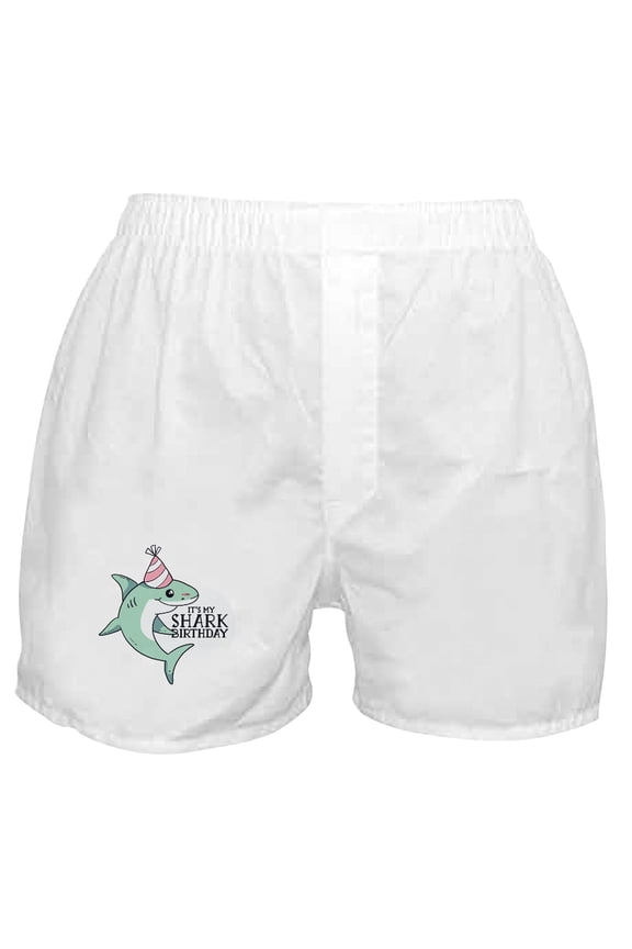 - Shark Birthday - Men's Novelty Boxer Shorts