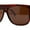 Red Tortoise / Brown, variant on Mens Classic Flat Top Oversize Gangster Rectangle Plastic Sunglasses Shiny Black