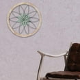 thumbnail image 4 of Decoración de pared de metal con flores, adorno para colgar en la pared, escultura de pared Verde, 4 of 8