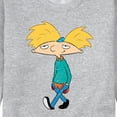 thumbnail image 3 of Hey Arnold! - Distressed Arnold - Men's Crew Neck Fleece Pullover, 3 of 5