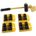 thumbnail image 6 of Furniture Lifter with 4 Pack Moving Sliders Heavy Furniture Roller Move Tools Max Up for 150KG/330 LB, 360 Degree Rotatable Pads (Yellow), 6 of 9