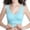 Sky Blue, variant on VSSSJ Bras for Women Comfortable Lace Daily Front Cross Bra Wireless Breathable Push Up Side Buckle Gathered Shock Absorption Bras Sky Blue XXXL