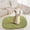 Z-Dark Green, variant on Clearance! Denhf Fluffy Oval Rug, Absorbent Non-slip Bath Mat, Ultra Soft Plush Rug for Living Room, Bathroom, Bedroom, Bedside and Entrance, Machine Washable Rug, 23.6x15.8 Inch, White