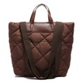 thumbnail image 3 of Bolso Mano Acolchado Nailon para Mujer Hombro Sólido Viajes (), 3 of 8
