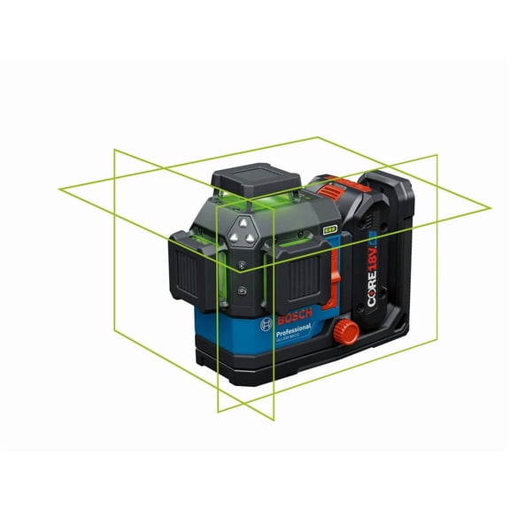 Bosch 18V 360 Degree Connected Green-Beam Three-Plane Leveling And Alignment Laser Kit
