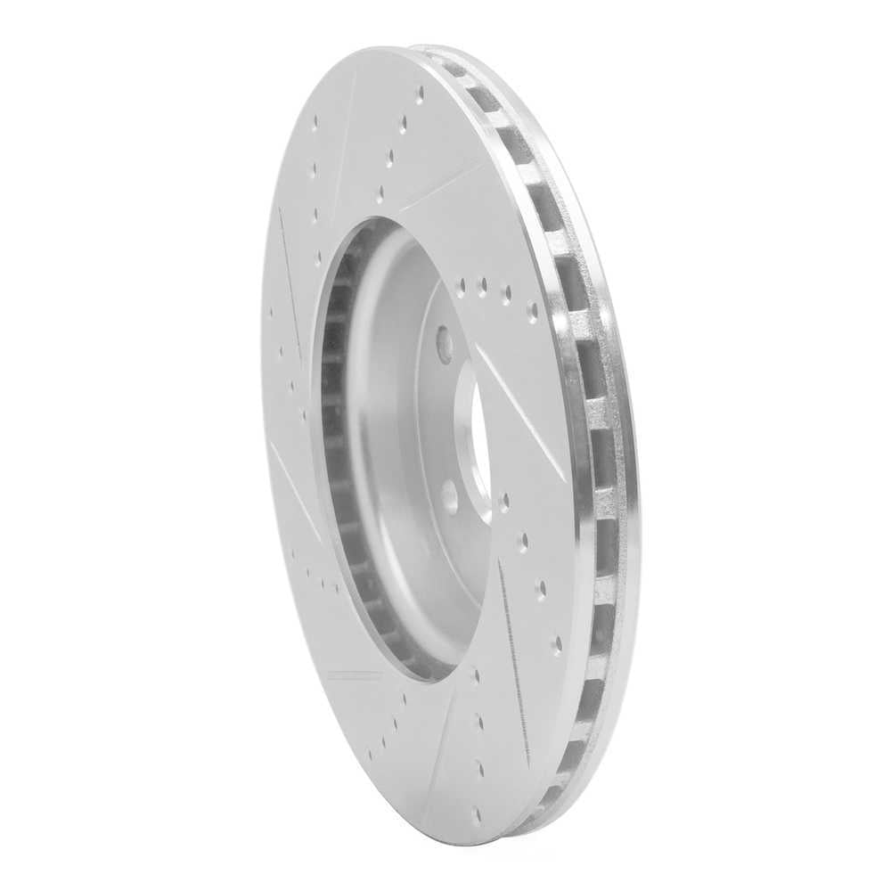 Dynamic Friction Company 631-73086R DFC Brake Rotor - Drilled And Slotted - Silver