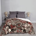 thumbnail image 6 of XMXT Flannel Throw Blanket for Couch, Chinese Dragon Prints Bed Sofa Decor Blankets for Home Bedroom, 50 x 40 inches, 6 of 9