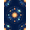 Midnight Blue Multicolor, Pattern 2, variant on ODIKA Outer Space Explorer Adventure Map Playroom Educational Floor for Bedroom, Bedside, Nursery, Pet Friendly & Kids Safe