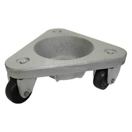Tri Wheel Cup Dolly with 2" Hard Rubber Wheels - 375 lbs Capacity - Made in USA