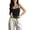 Black, variant on Women Double Layered Cami Tank Top with Built in Bra Spaghetti Strap Workout Yoga Camisole Color Block Strappy Crop Tops Going Out(Black,M)