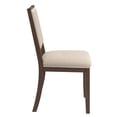 thumbnail image 5 of Weston Home Alta Wood Finish Cream Boucle Fabric Dining Chair, Set of 2, Walnut, 5 of 8