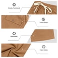 thumbnail image 4 of Men's Linen Pants Lightweight Drawstring Elastic Waist Straight Legs Loose Fit Summer Beach Yoga Pants with Pockets S, 4 of 5